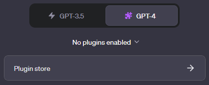 「No plugins enabled」とだけ出てくるのでクリック